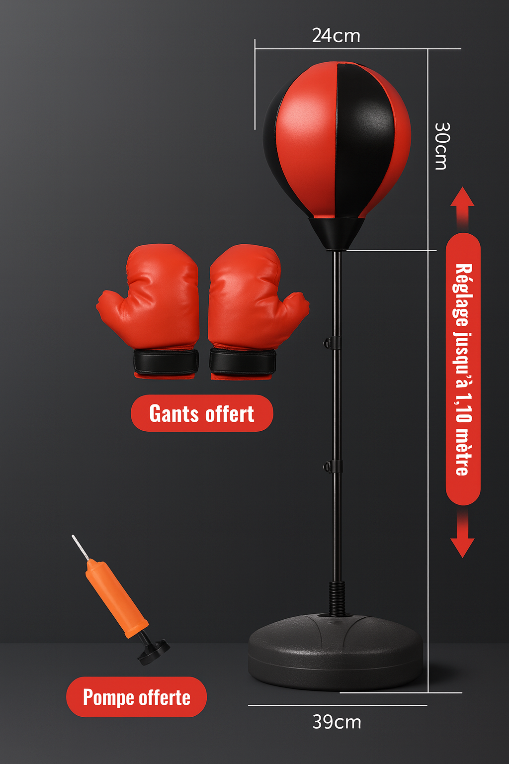 Punching Ball sur Pied Enfant
