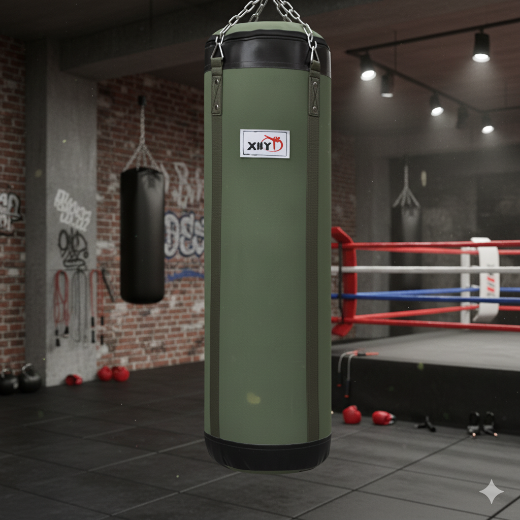 Sac de frappe en Toile Verte